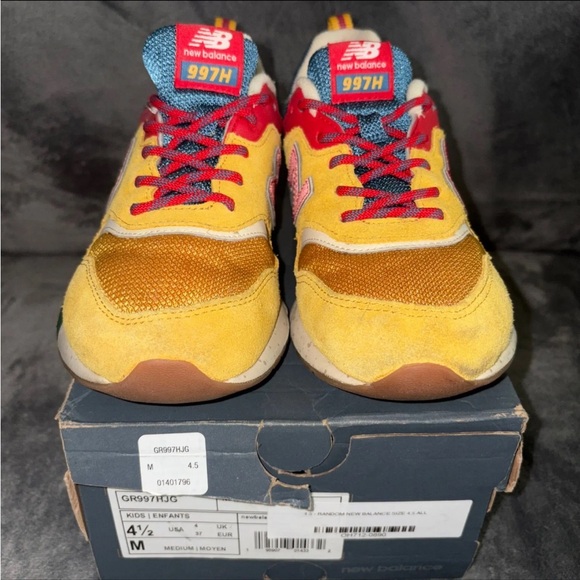 New Balance  997H Little Kid 'Varsity Gold Multi' Size 4.5Y/6W - Picture 2 of 7